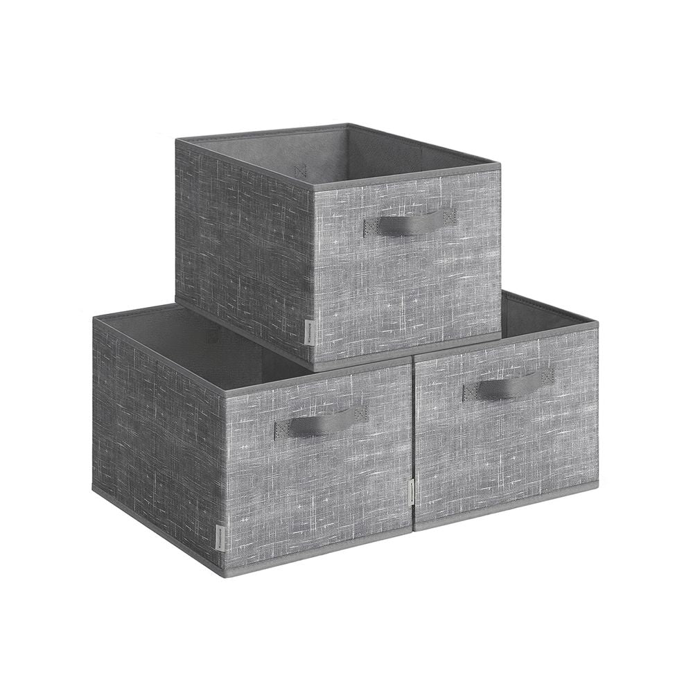 SONGMICS Set of 3 Fabric Storage Bins