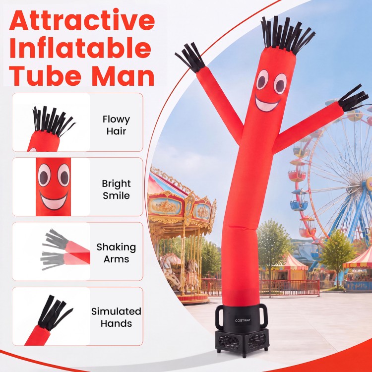 7 FT Inflatable Tube Man with 150W Blower – Outdoor Business Promotion & Event Air Dancer