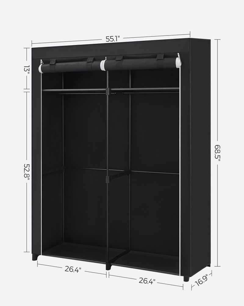 SONGMICS Closet Wardrobe with Non-Woven Fabric Cover