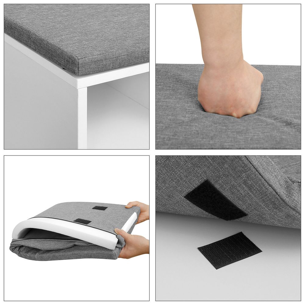 VASAGLE Shoe Storage 6 Compartments and 3 Adjustable Shelves