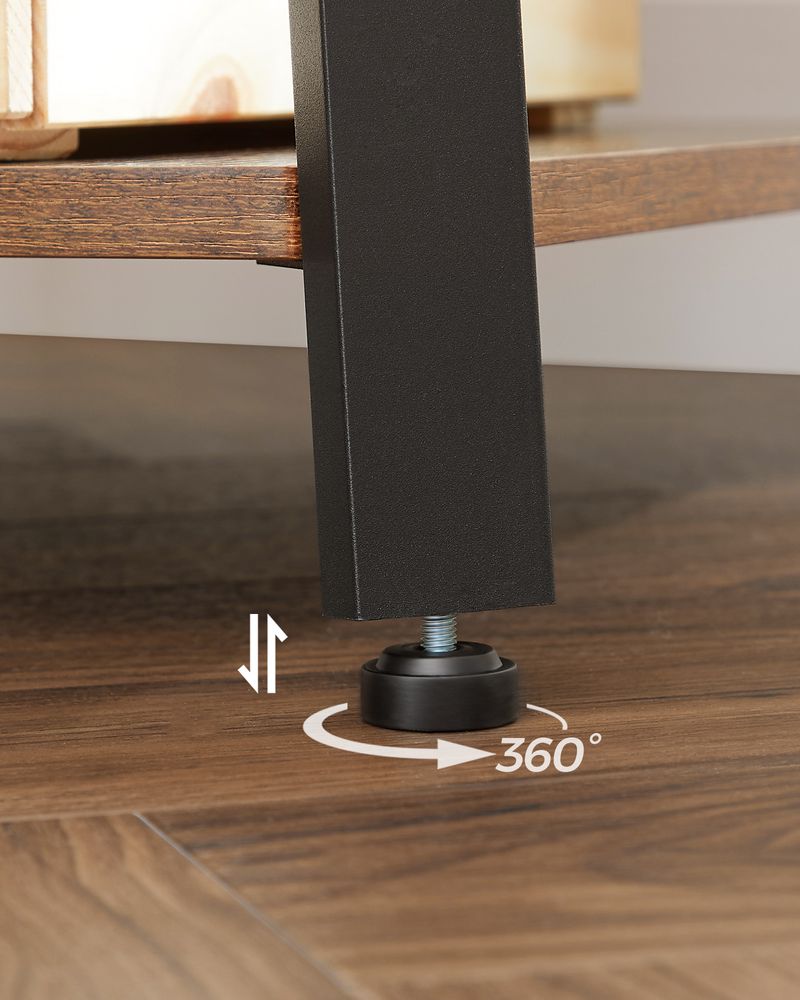 VASAGLE Coat Stand with 3 Shelves