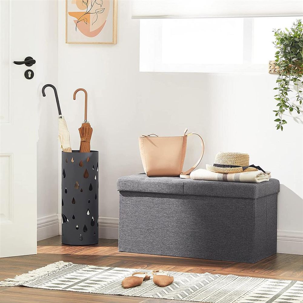 SONGMICS Foldable Storage Ottoman