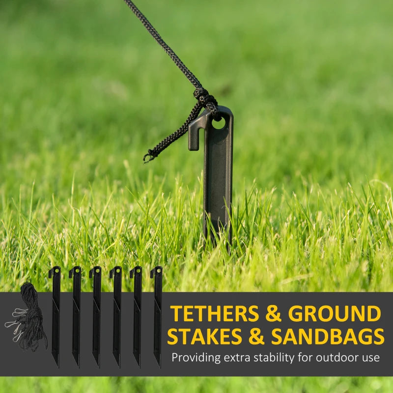 HOMCOM 9FT Inflatable Christmas Archway with Santa Claus & Snowman, Outdoor Blow Up Decoration with LED Lights