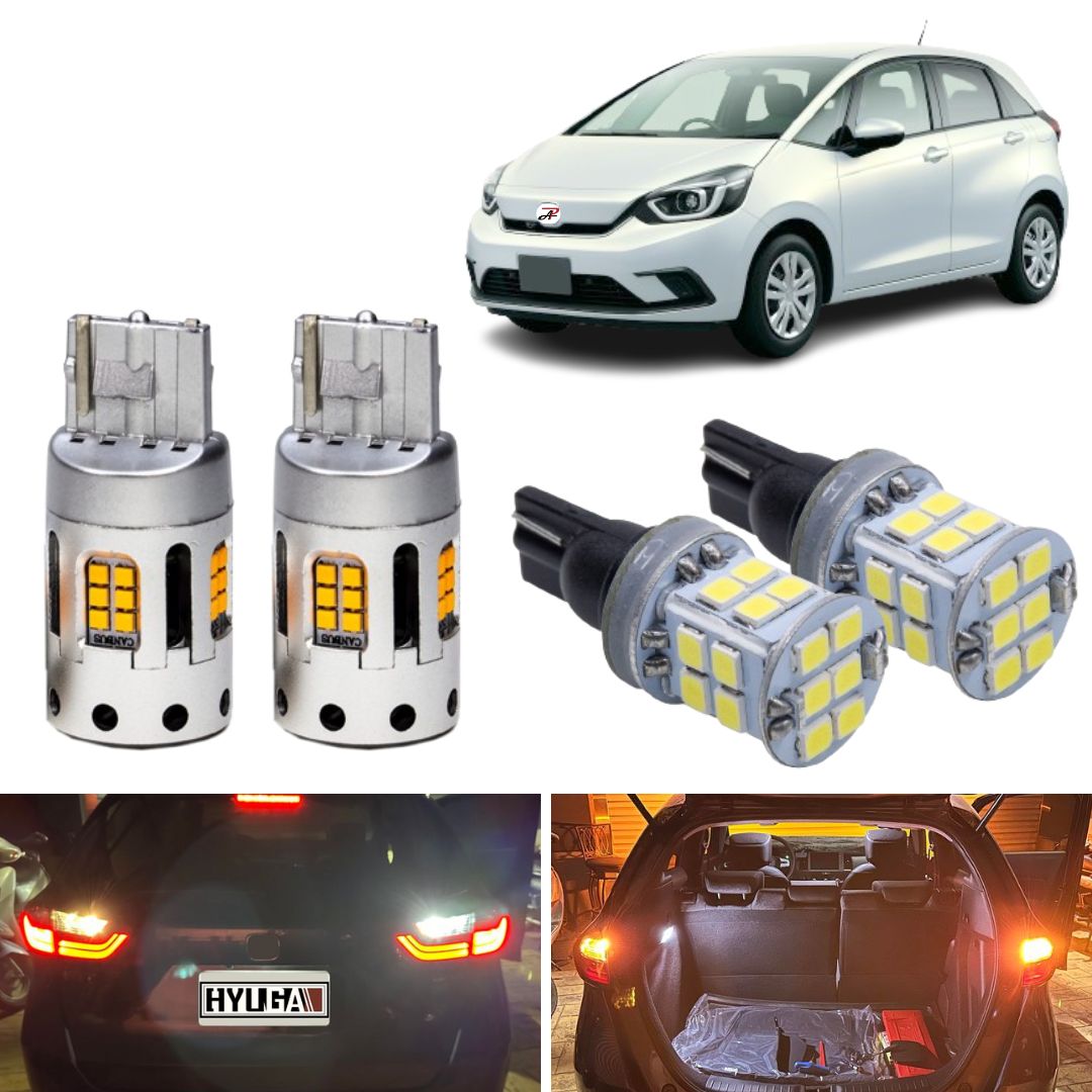 LED Bulb compatible with Honda Fit 2020 2021 2022 2023 2024 LED Turn Signal Light Indicator Light Blinker Light Rear Turn Signal/ Reverse Light Backup Light Tail light/ Fog lights TF1 (White)/ Fog lights TF1 (Yellow)