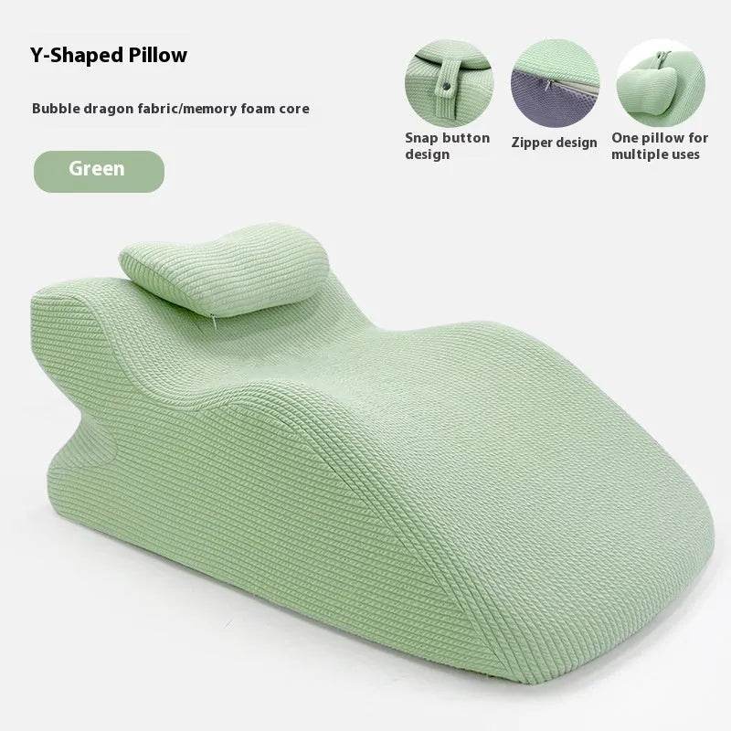 Sleeping Y-shaped Pillow Bed Watch Mobile Phone Memory Foam Pillow Neck Protector