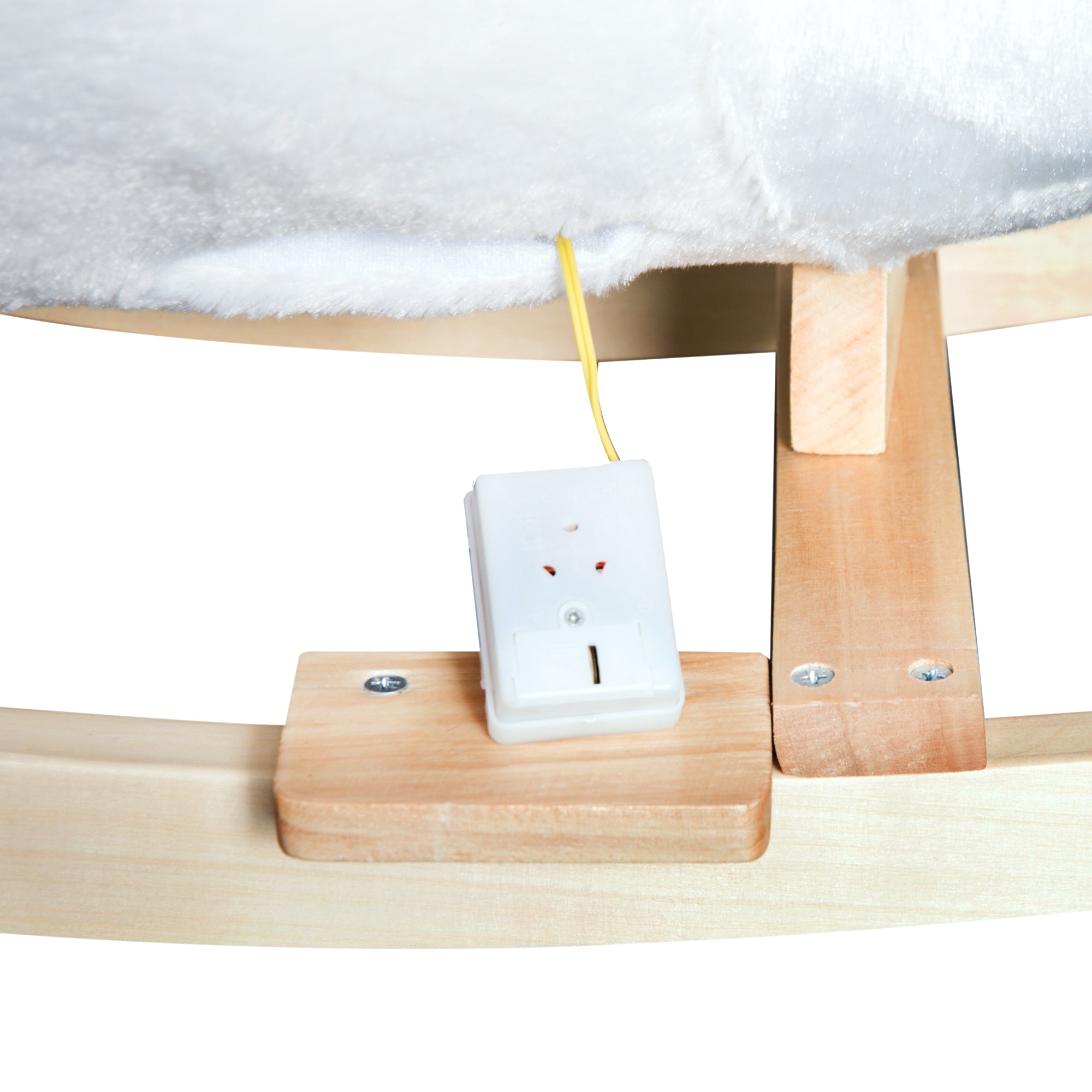 Qaba Plush Swan Rocking Horse for Kids - Soft & Warm Ride-On Toy with Lullaby Song, Perfect Gift for Ages 18 Months & Up