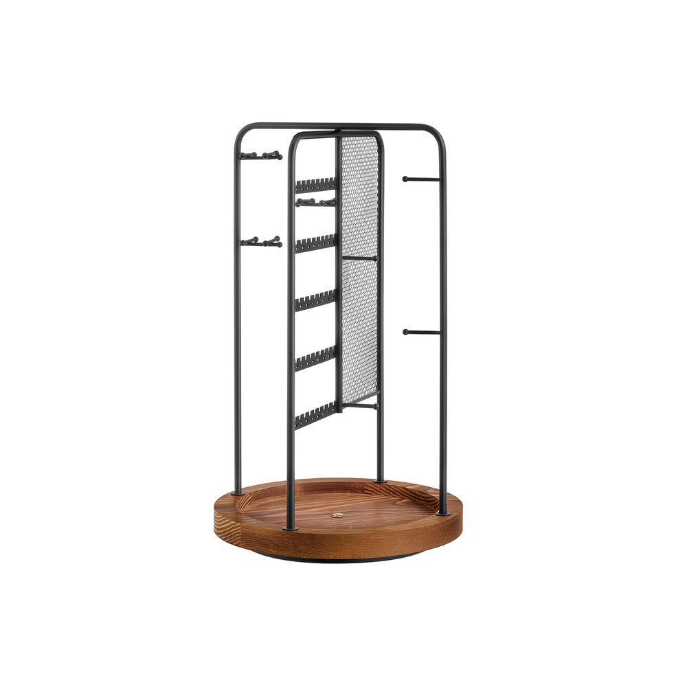 SONGMICS Rotating Jewellery Stand with Bottom Tray