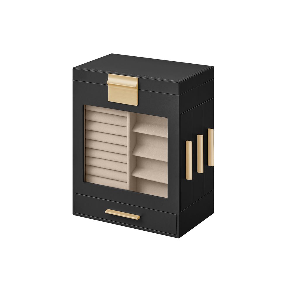 SONGMICS 5-Layer Jewelry Organizer with 3 Side Drawers