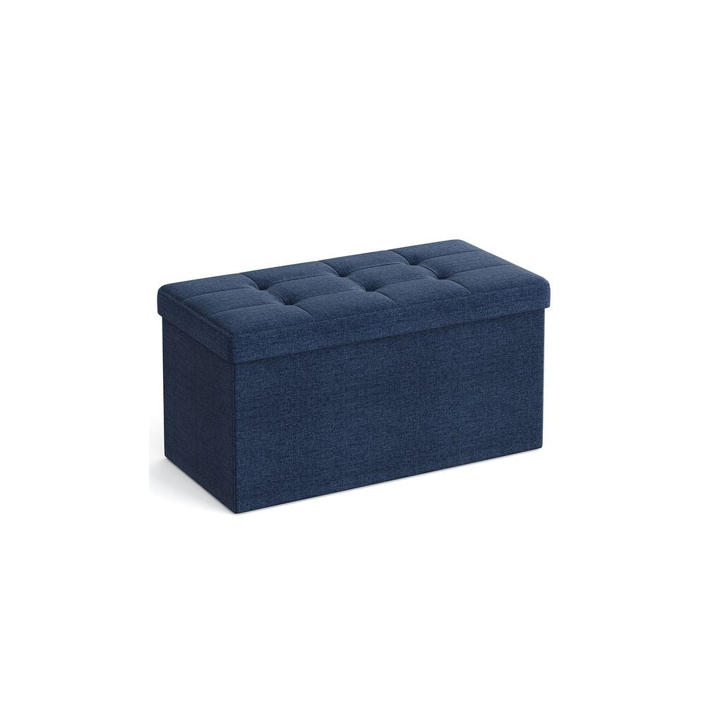 SONGMICS 30 Inches Folding Storage Ottoman Bench