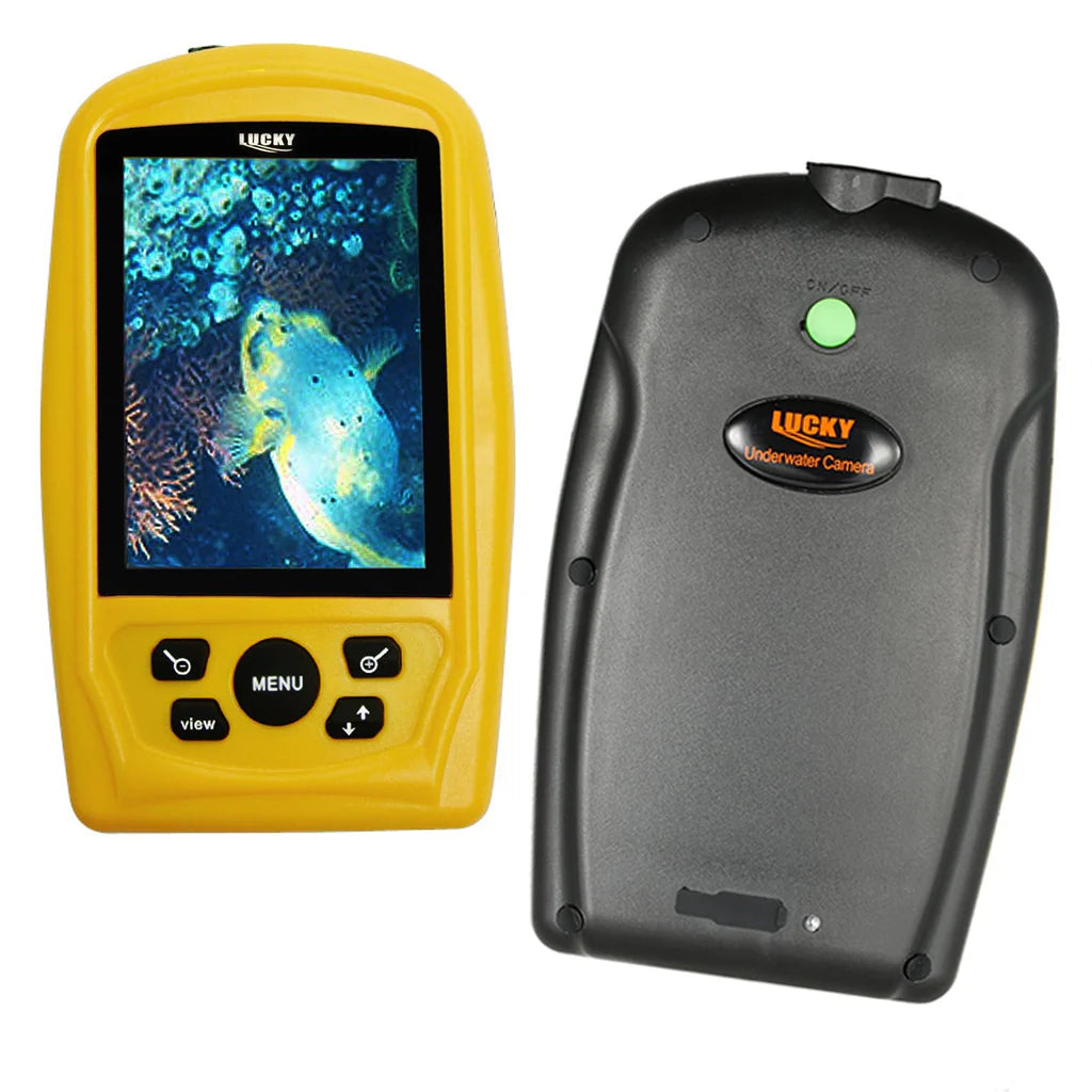FF-3308-8 Portable Underwater Fishing & Inspection Camera System, 3.5" Color LCD Monitor, 20M Cable, 120° Wide-Angle Camera with IR LEDs