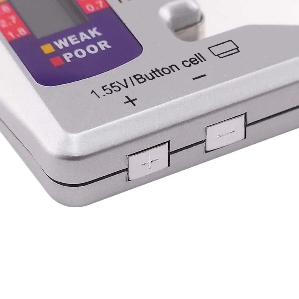 Universal Battery Tester with LCD Display for AA, AAA, C, D, N, 9V & Button Cell Batteries
