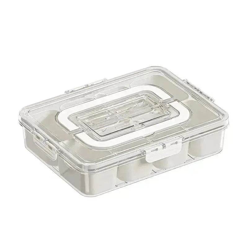 8-Grid Divided Serving Tray - Cream White