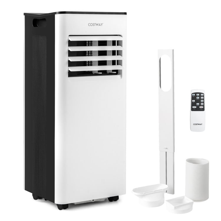 8000 BTU Portable Air Conditioner with Fan and Dehumidifier and LED Display