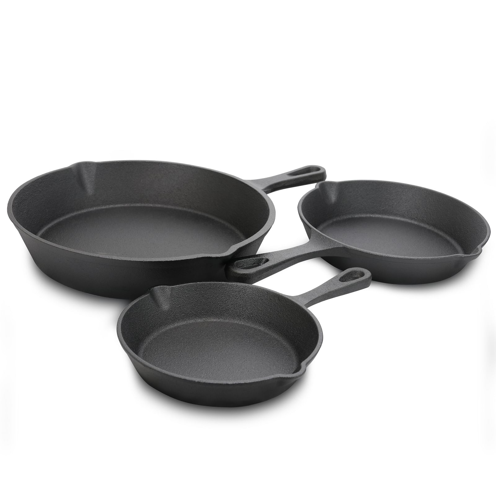 Gibson General Store Addlestone 3 Piece Preseasoned Cast Iron Skillet Set - Free Shipping