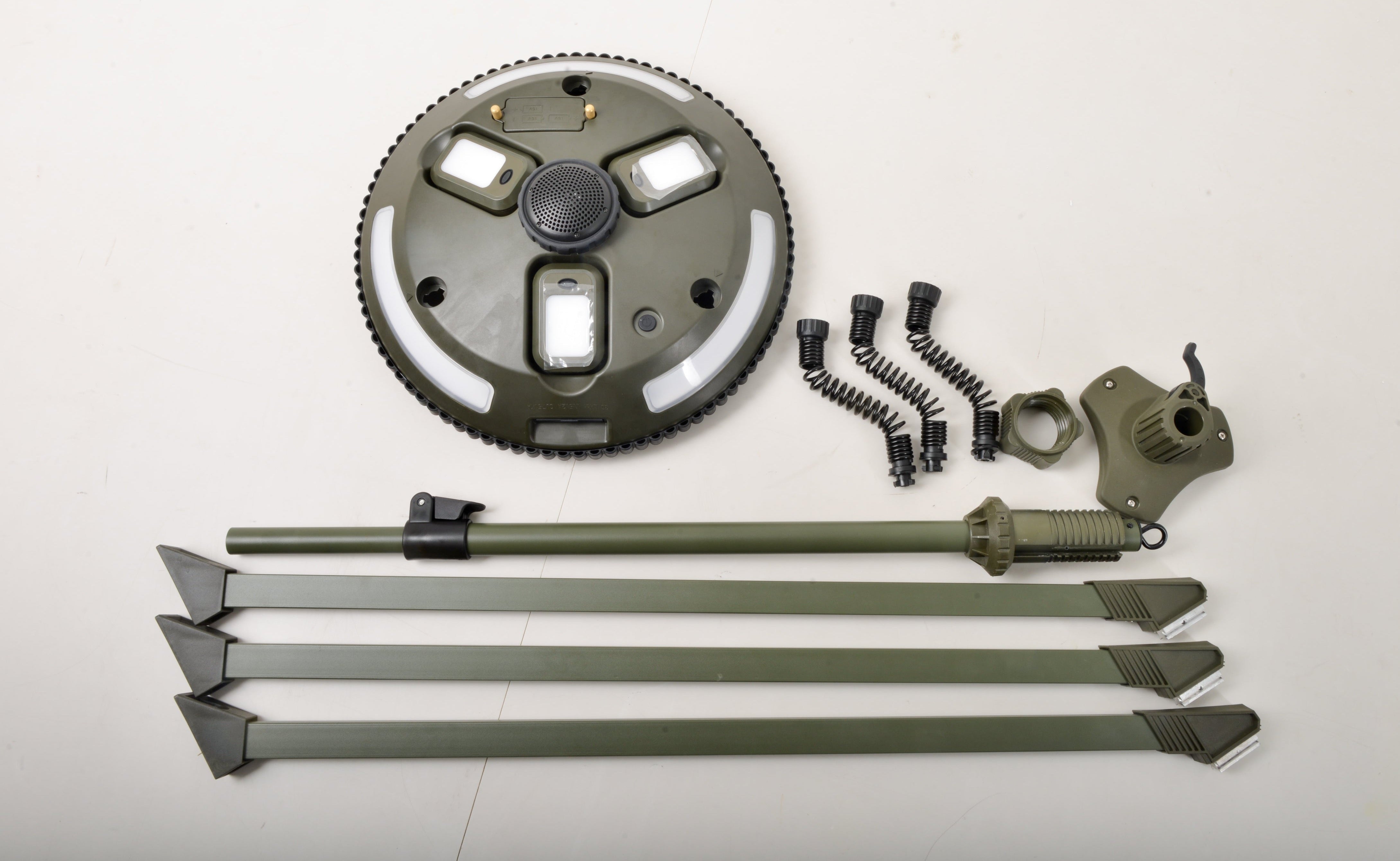 TRU De-LIGHT Singing Music Solar LED Light - Strong BT Speaker/Main Light+3 Detachable Multi Mode Lights/Tripod+Carry Bag