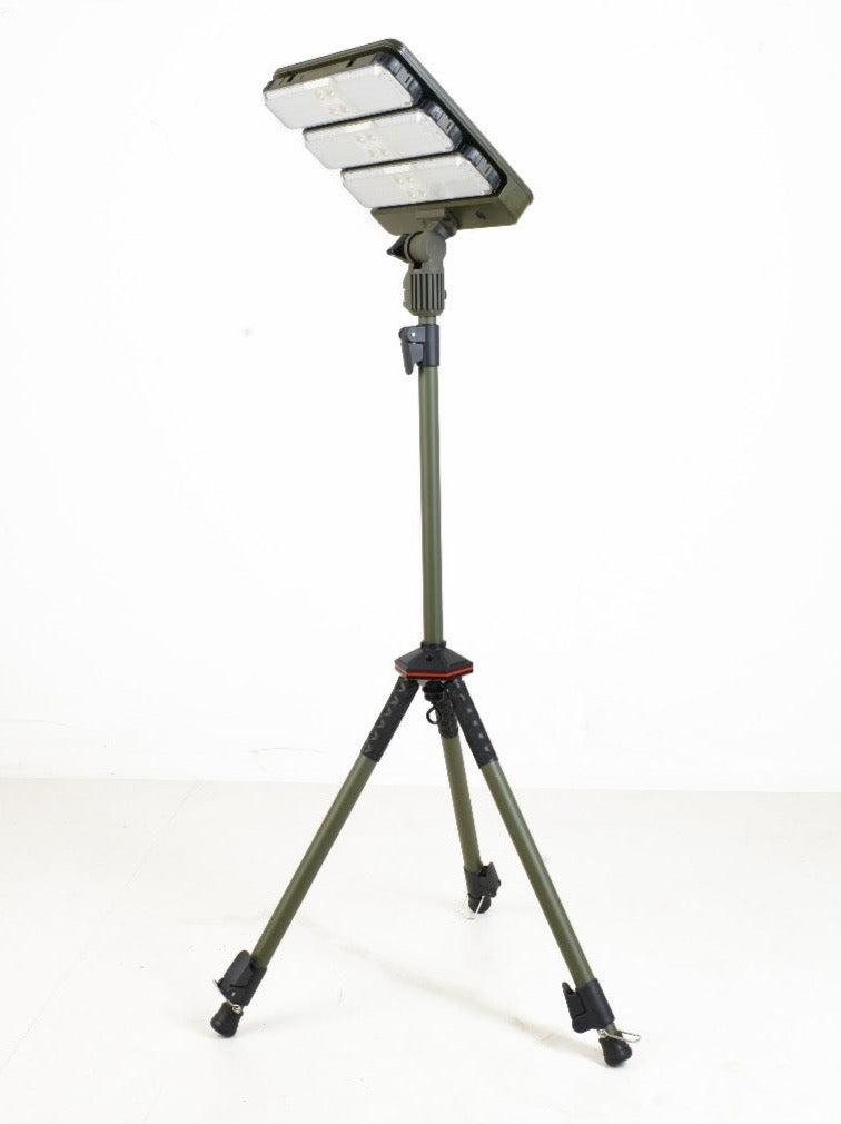 TRU De-LIGHT WORK&PLAY AT NIGHT Multi-Configuration, Solar, LED High Lumen, Flood-Light (3450 Lumen Total)
