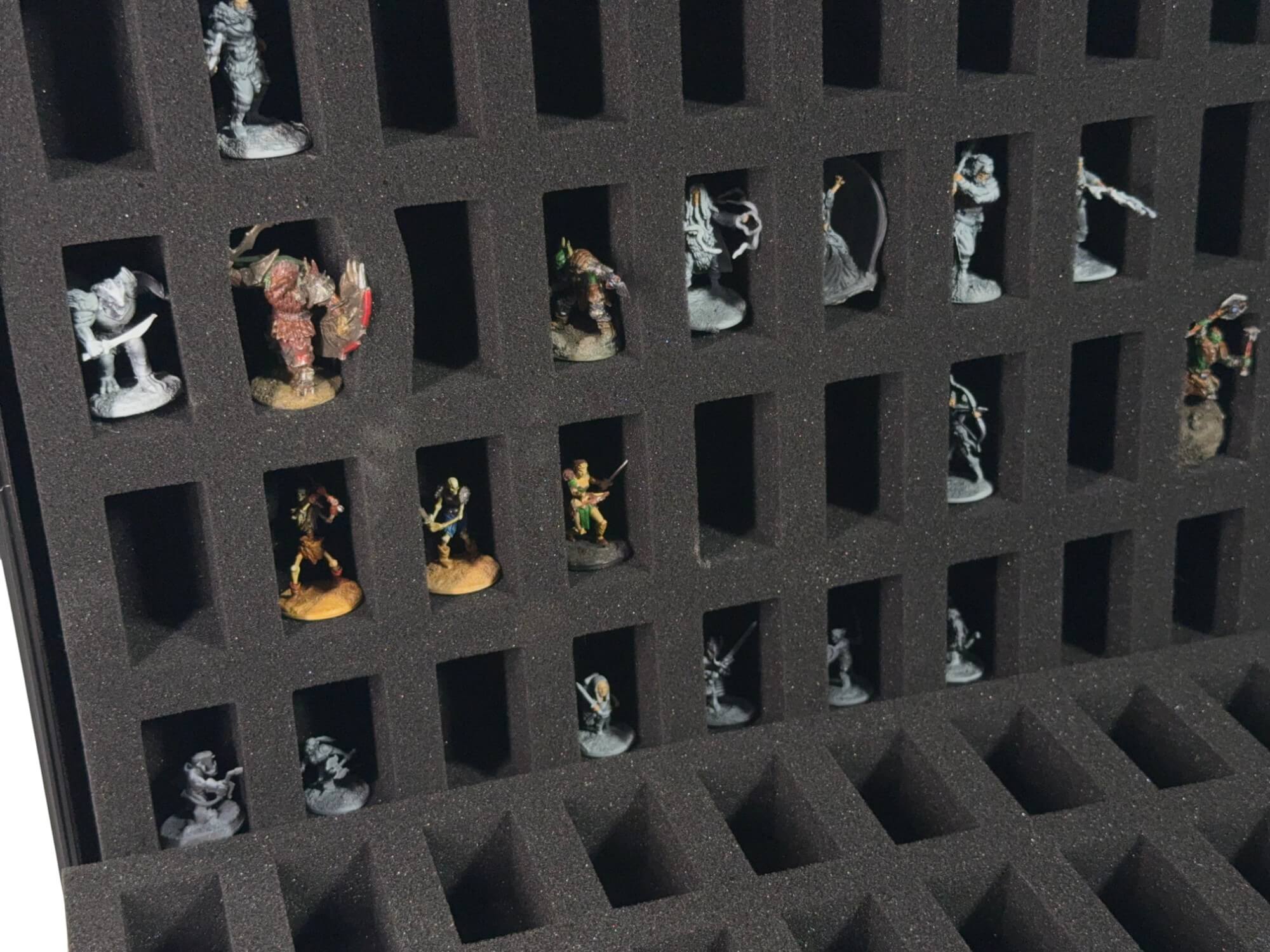 80-Slot Miniature Storage Case with Customizable Foam