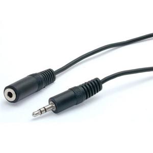 Audio cable - mini-phone stereo 3.5 mm (F) - mini-phone stereo 3.5 mm (M) - 1.8 m