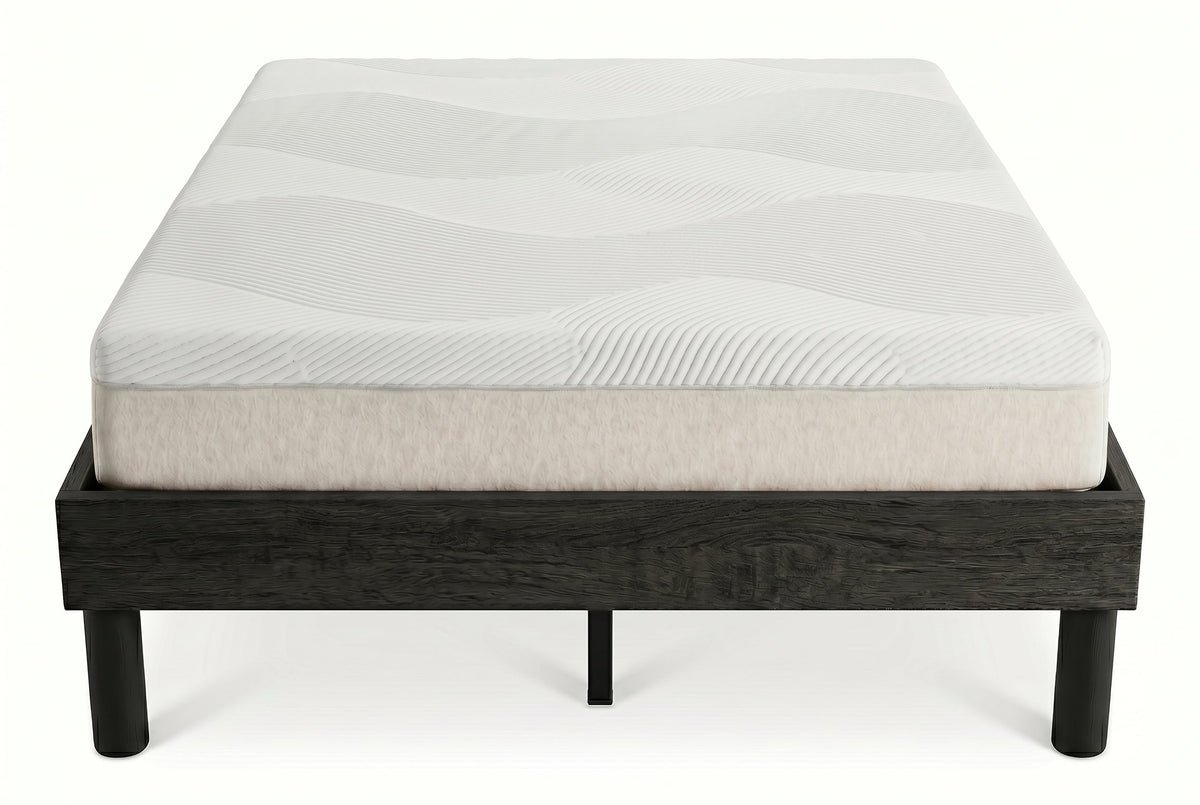 King Platform Bed Frame, Black, Low Profile