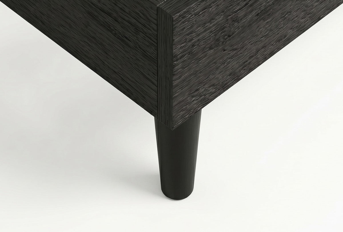 King Platform Bed Frame, Black, Low Profile