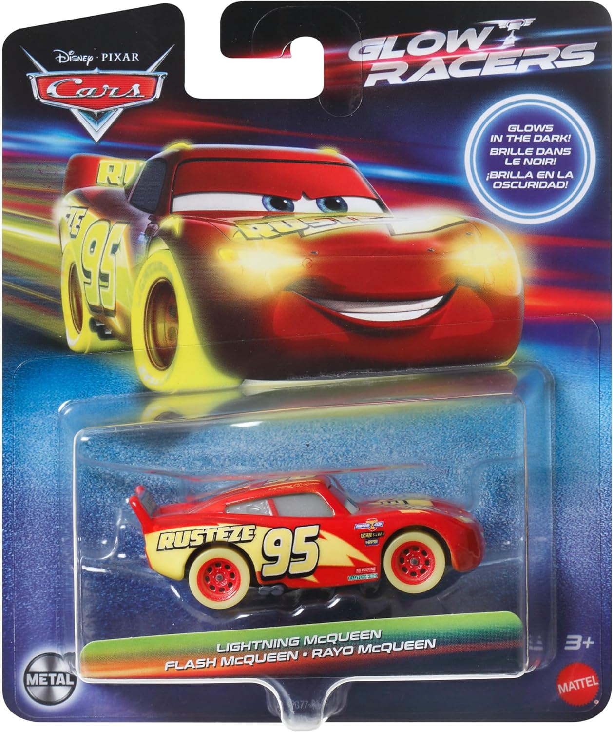 Disney Pixar Cars Glow Racers - Lightning McQueen