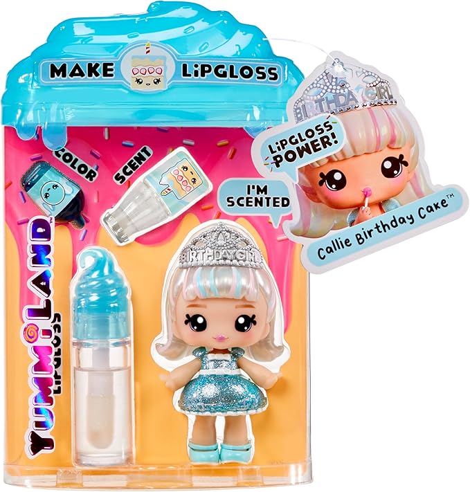 Yummiland Lipgloss Doll- Callie Birthday Cake