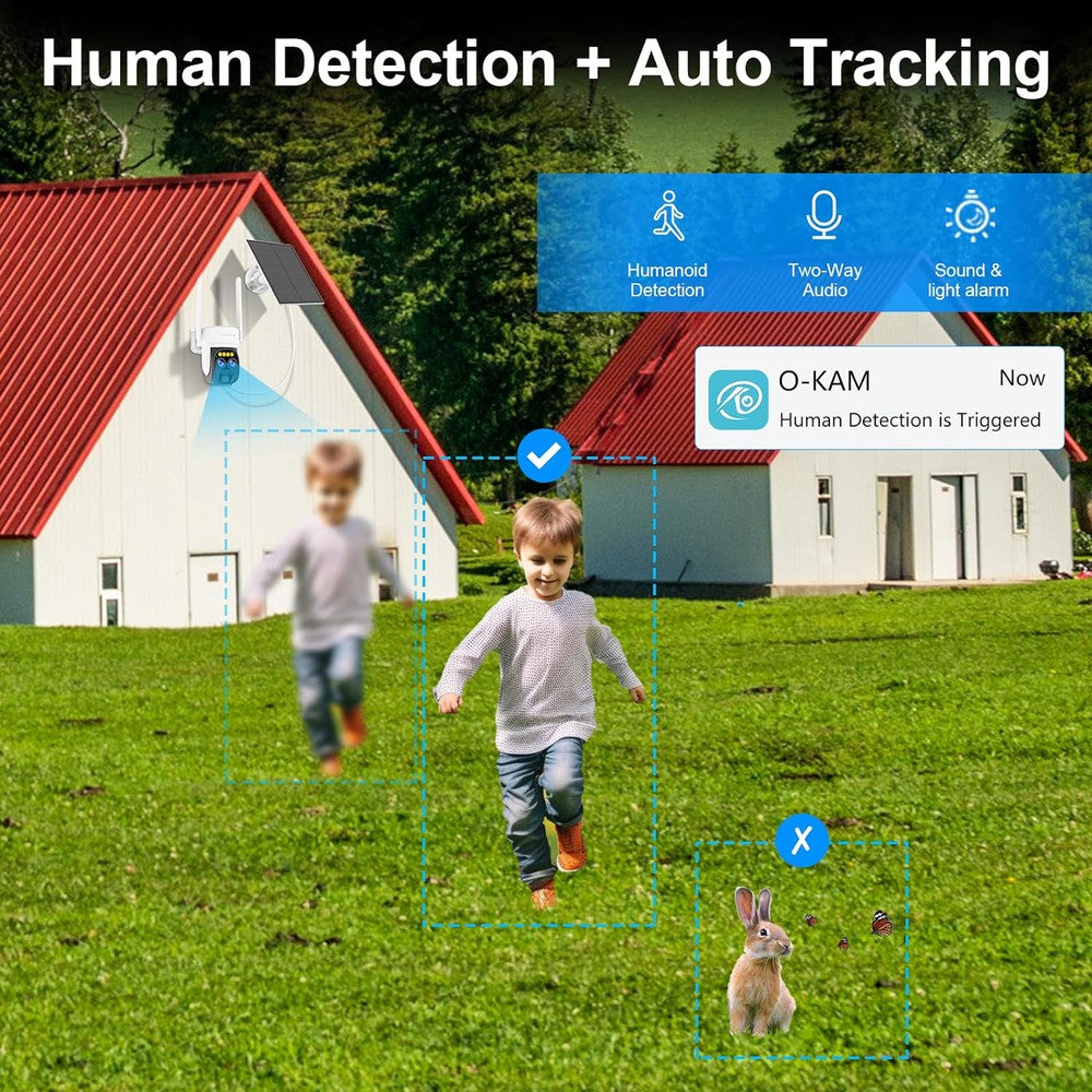 Caméra intelligente IP HD 1080P 3MB motorisée VStarcam CB67D avec panneau solaire