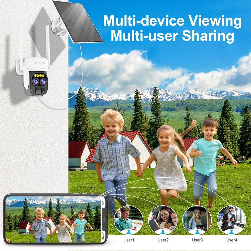 Caméra intelligente IP HD 1080P 3MB motorisée VStarcam CB67D avec panneau solaire