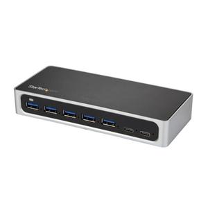 7 Port USB C Hub with Fast Charge - 5x USB-A & 2x USB-C (USB 3.0 SuperSpeed 5Gbps) - USB 3.2 Gen 1 Adapter Hub - Self Powered