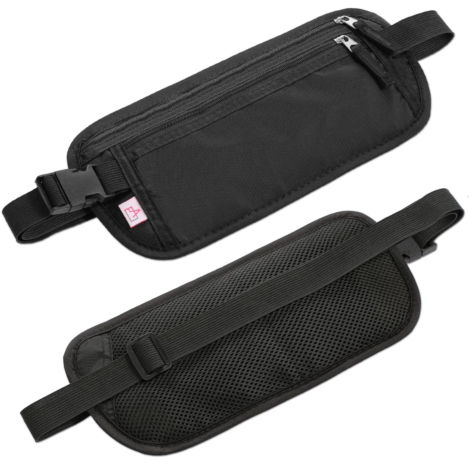 Travel Money Belt Waist Bag Pack RFID Blocking Anti-Theft Waist Pouch Waterproof for Men Women