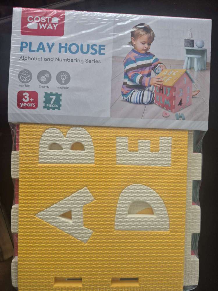 Puzzle Floor Mats with Interlocking Alphabet and Number for Kids