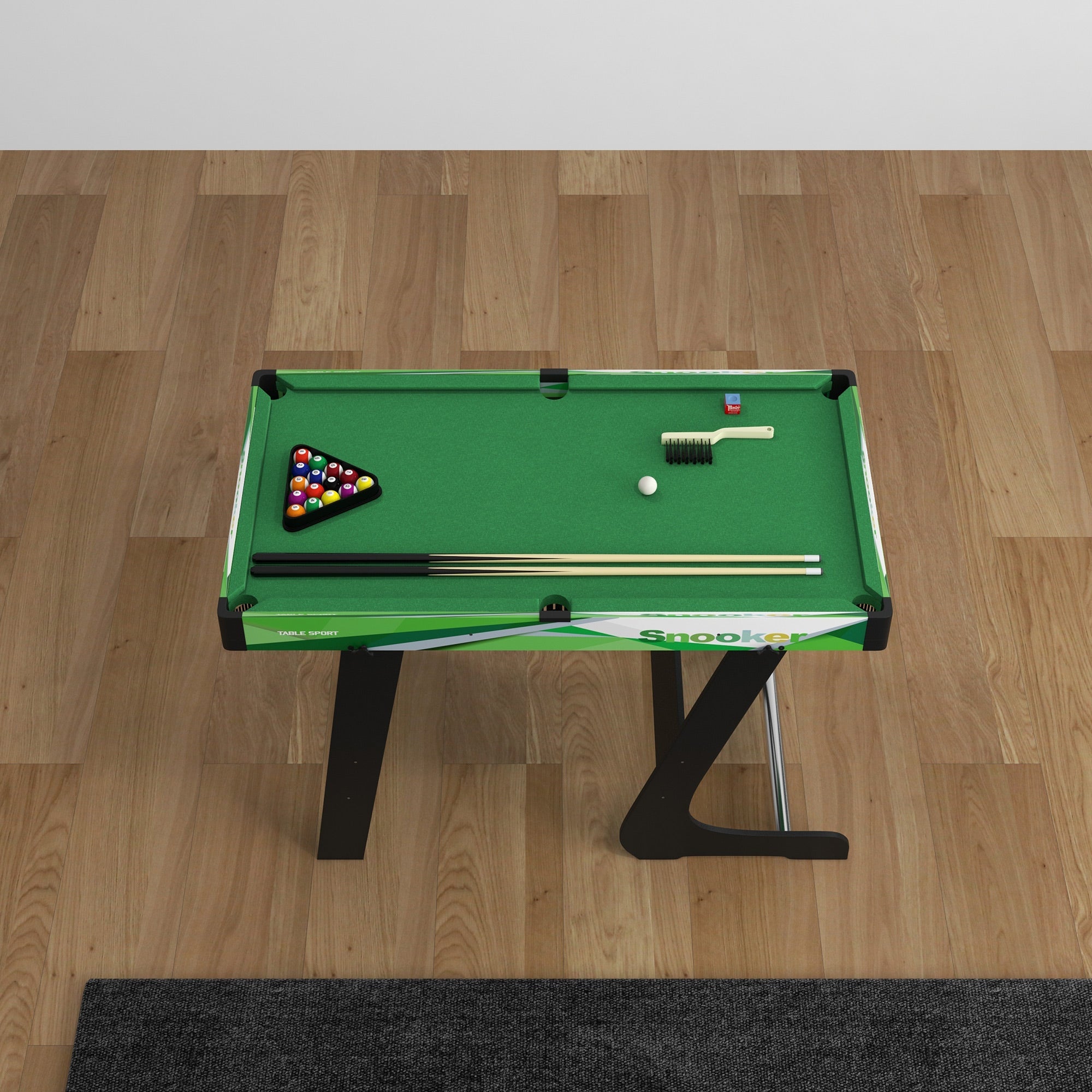 Soozier Mini Pool Table Set 41" Folding Billiard Table with Accessories for Kids Adults Green