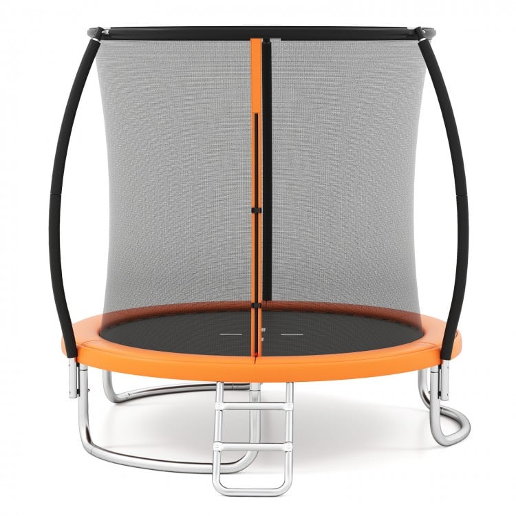 8FT Outdoor Heavy-Duty Recreational Trampoline-Orange