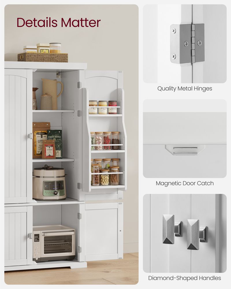 VASAGLE Freestanding Kitchen Pantry Cabinet