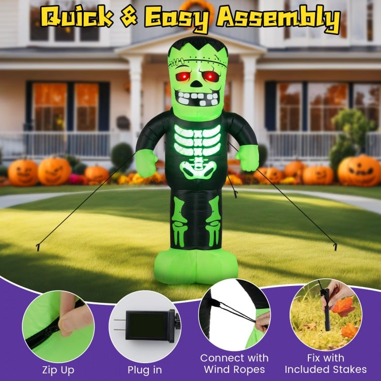 8.4 Feet Tall Halloween Inflatable Decoration Blow up Frankenstein Decoration