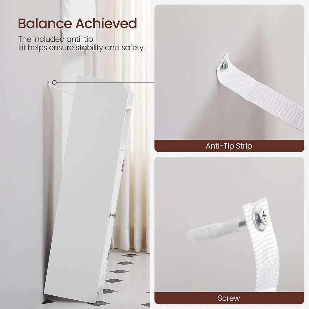 VASAGLE Small Bathroom Storage Corner Floor Cabinet