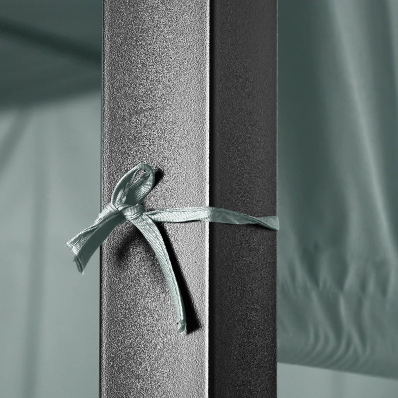 Outsunny Wicker Patio Furniture, Outdoor PE Rattan Sofa Set with Retractable Canopy Pergola, Shade Shelter for Deck, Pool, Garden, Terrace, Grey