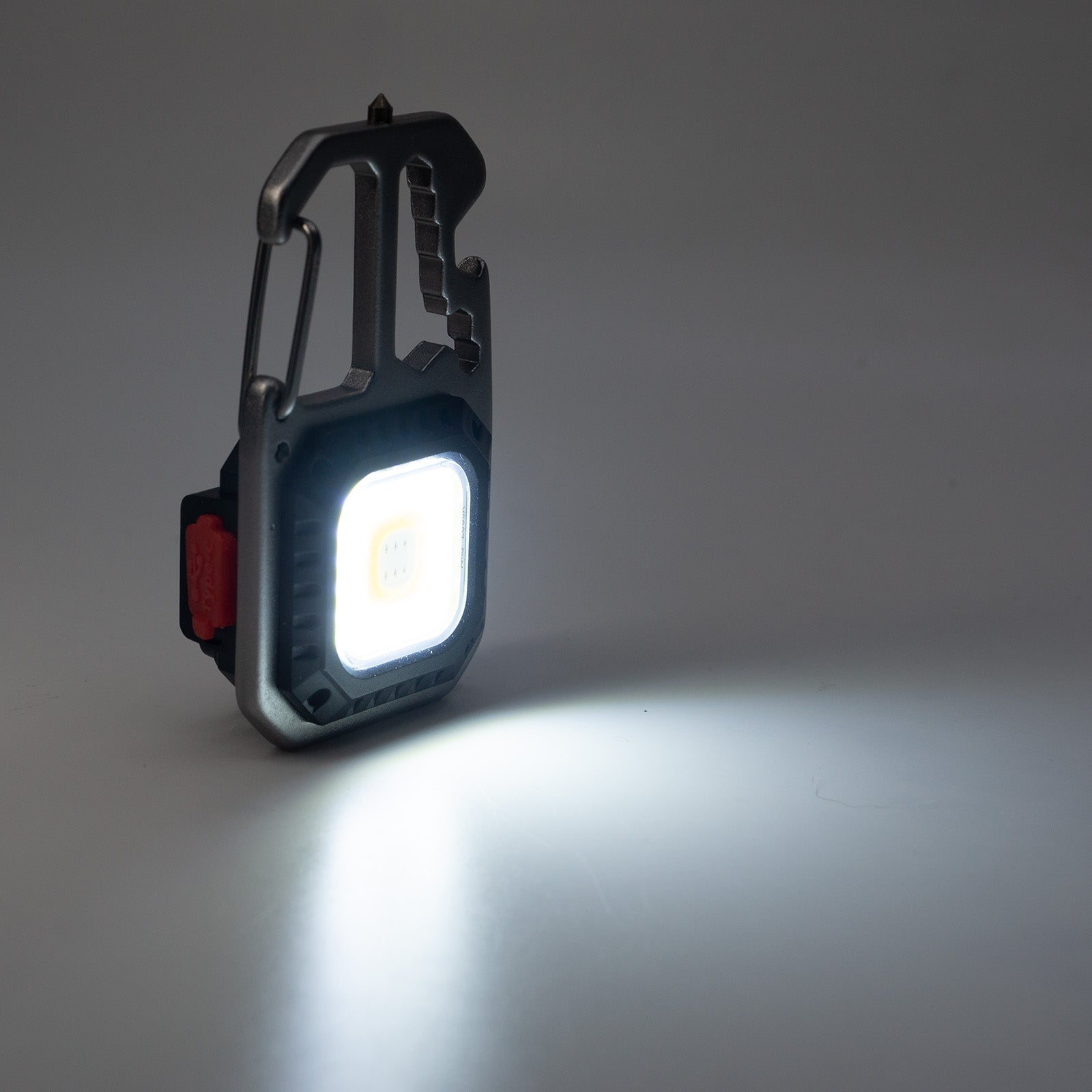 Mini Keychain COB Light 1000 Lumens Super Bright LED Rechargeable Flashlight as Outdoor Flashlight, Bottle Opener, Emergency Light, Screwdriver, Window Breaker (Pack of 1)