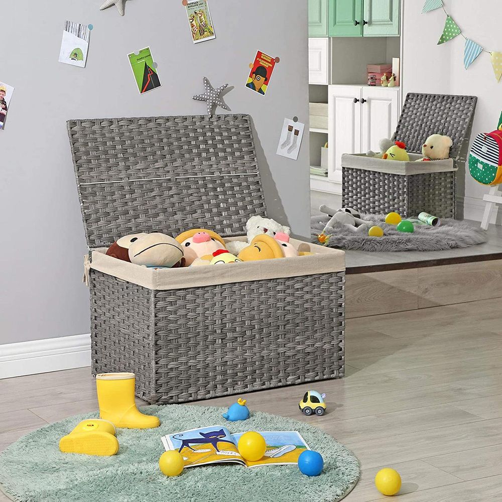 SONGMICS Storage Basket with Lid