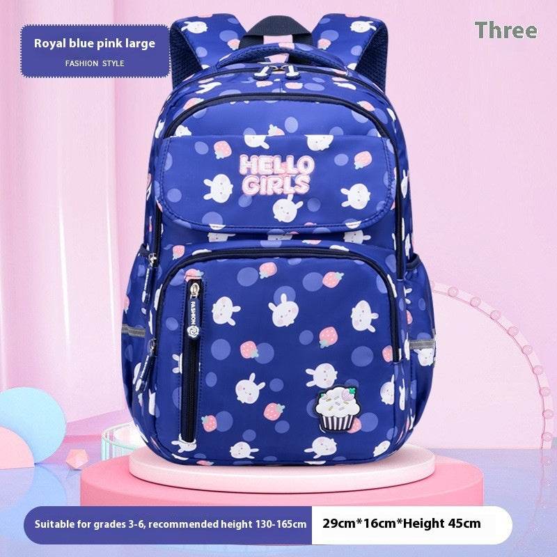 6-12-year-old Primary School Children Girls Backpack Large Capacity Schoolbag