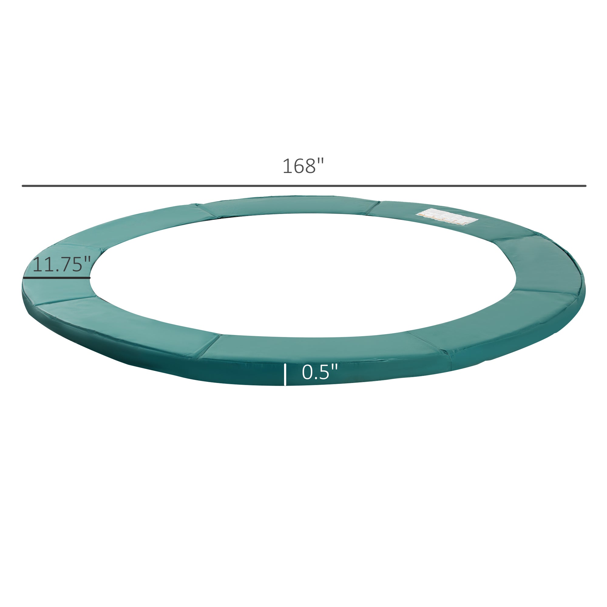 HOMCOM 14FT Trampoline Safety Pad Replacement Jump Bounce Protection Cover Green