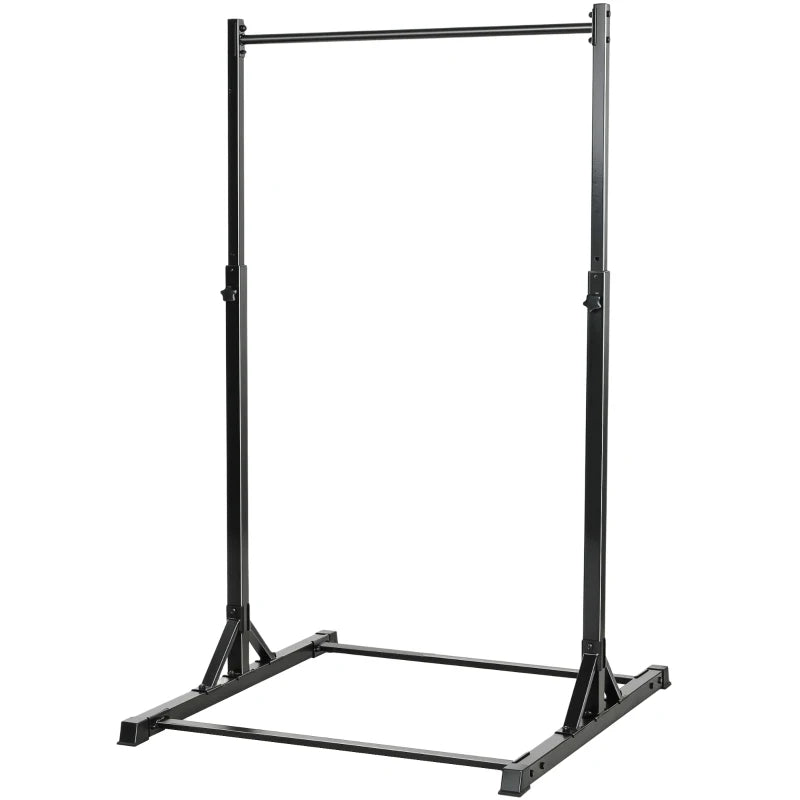 Soozier Portable Pull Up Station, Height Adjustable Pull Up Bar with 8 Levels for Home Gym Strength Training, 440LBS Capacity