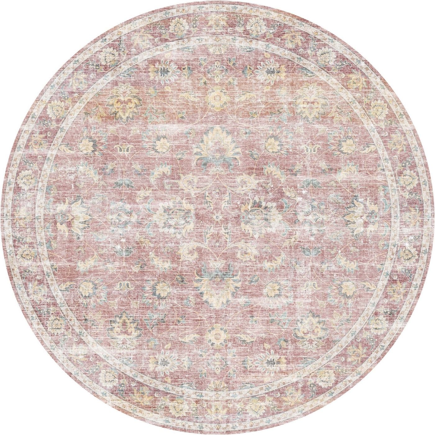 Elyse Pink Yellow Rug