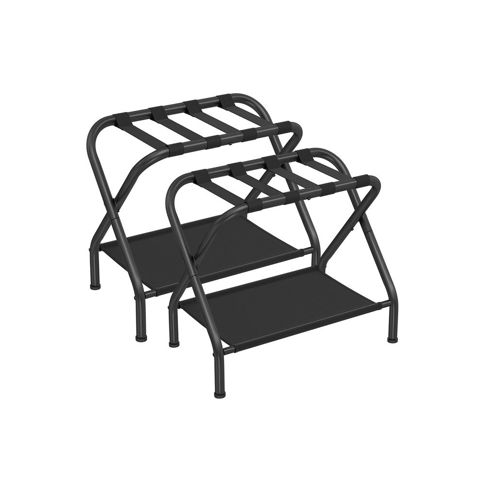 SONGMICS Black Foldable Luggage Rack