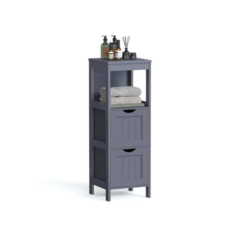 VASAGLE Bathroom Floor Cabinet with 2 Drawers