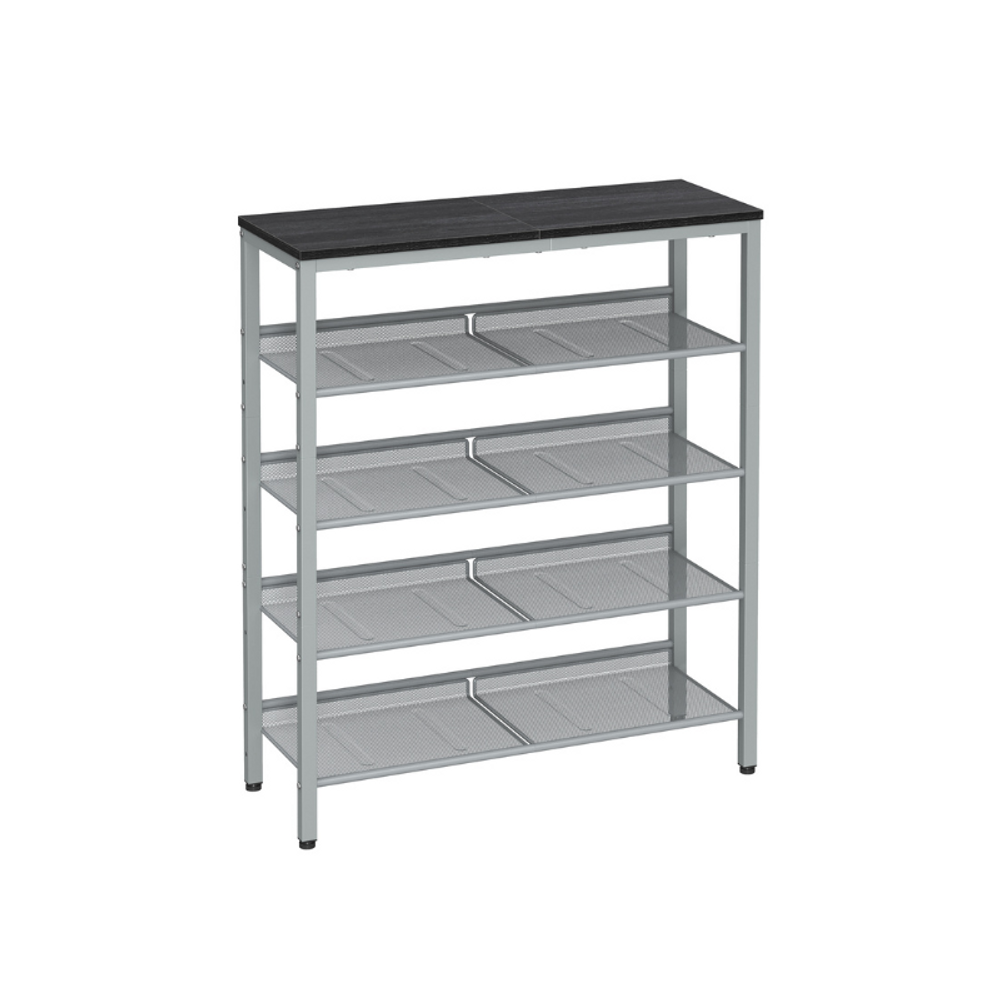 VASAGLE 5-Tier Shoe Rack with Storage Shelves and Spacious Top