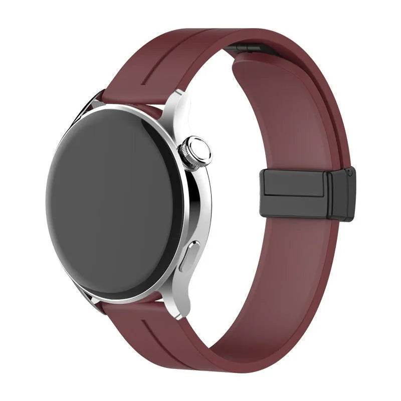 Applicable Watt4 Strap Silicone Magnetic Folding Buckle Watch Band