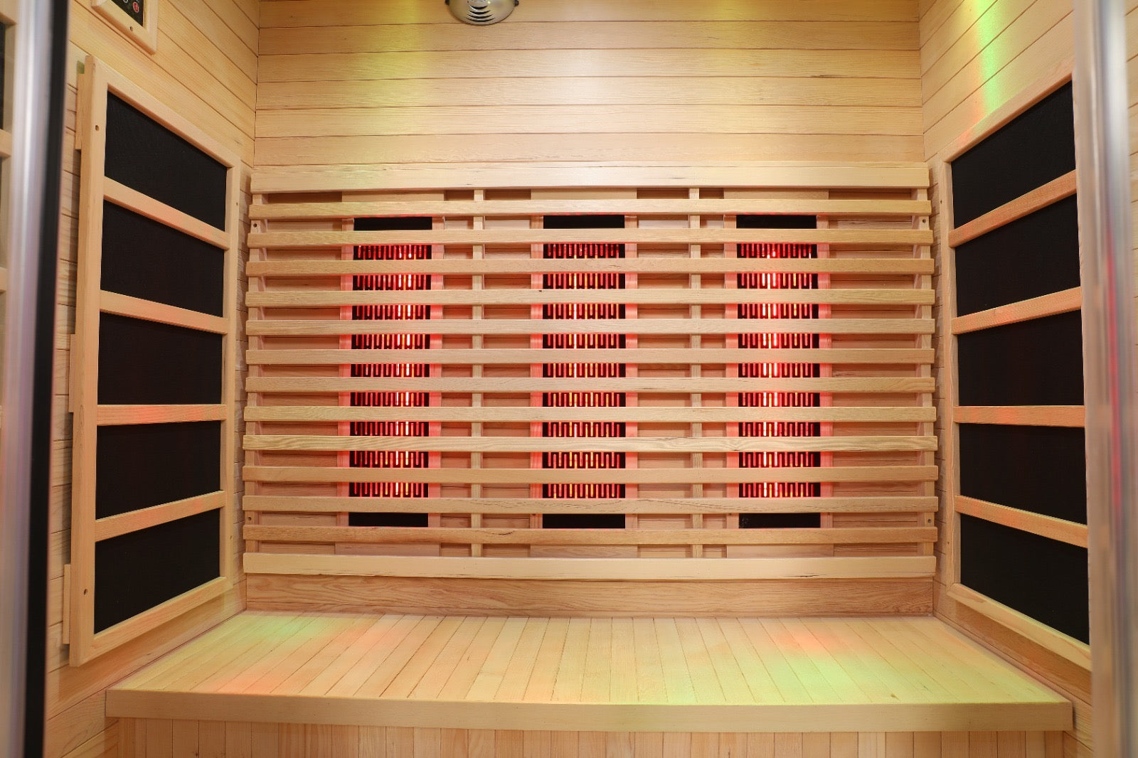 Blisspod, Venetian, Full Spectrum Indoor Premium Canadian Hemlock Ultra Low EMF Sauna, 11 Heaters & Chromotherapy– 3 Person