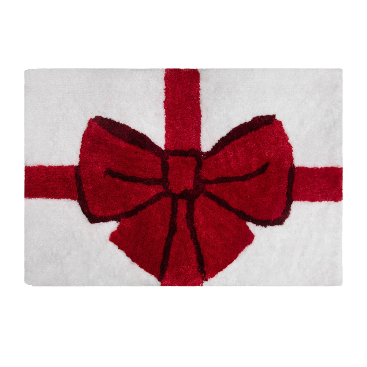 Christmas Bath Mat, Shaped, 18 x 24 in, Non-Slip, Peppermint or Gift