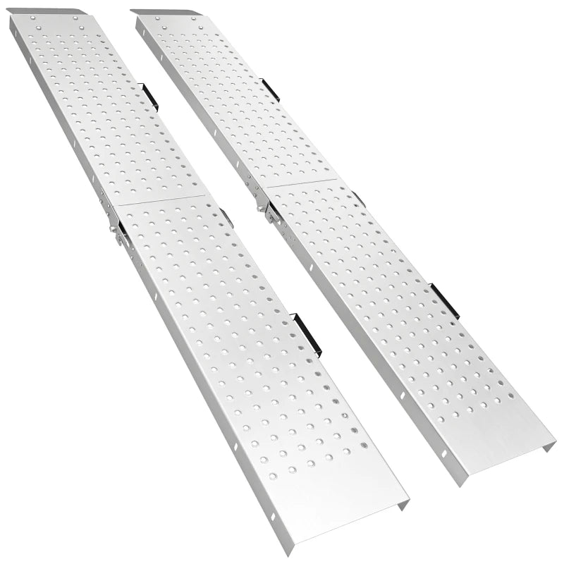 Folding Loading Ramps for Motorcycles, ATVs & Lawn Equipment – 2 Pack, 880 lb Capacity